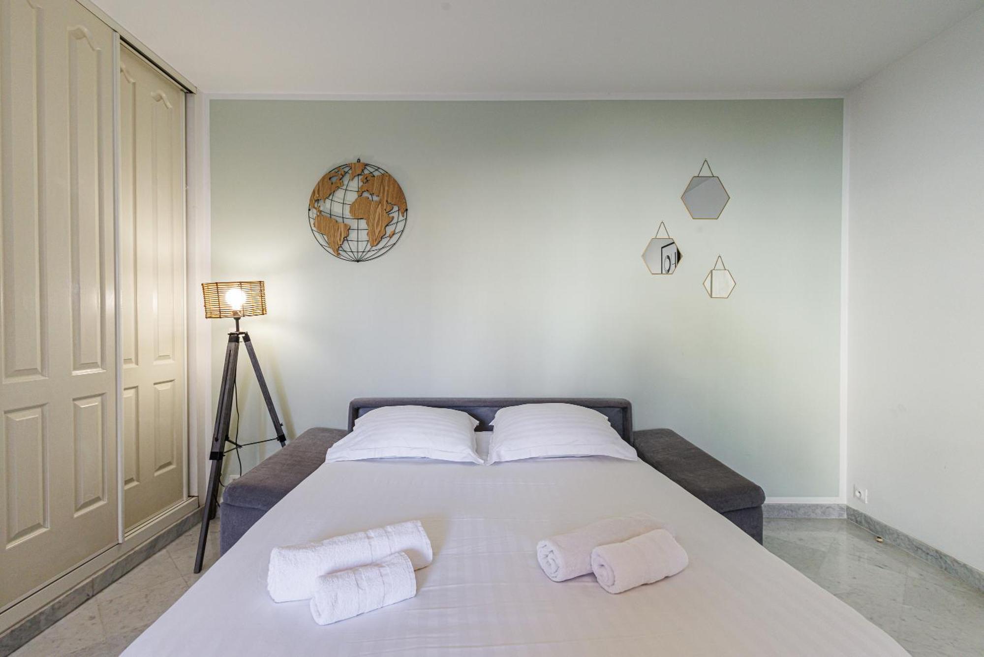Le Victoria, Elegant T2 Au Bord Des Plages, Piscine, Sauna Menton Buitenkant foto
